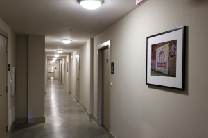 hallway at Gold Seal Lofts